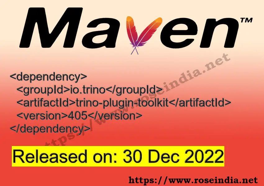 Maven Dependency release