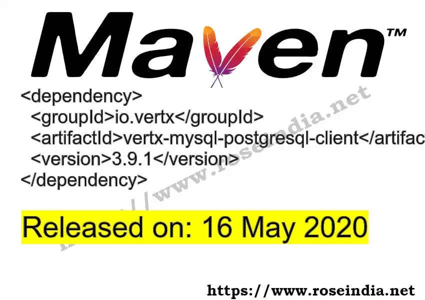 Maven dependency for  GROUP_ID - ARTIFACT_ID version VERSION_ID is released. Learn to use  ARTIFACT_ID version VERSION_ID in Maven based Java projects