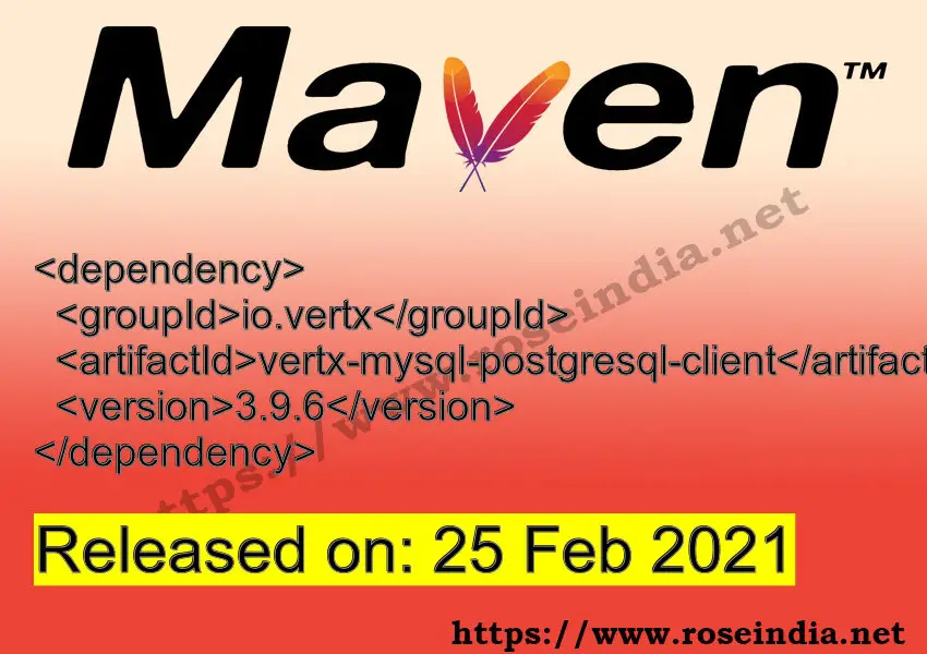 Maven Dependency release