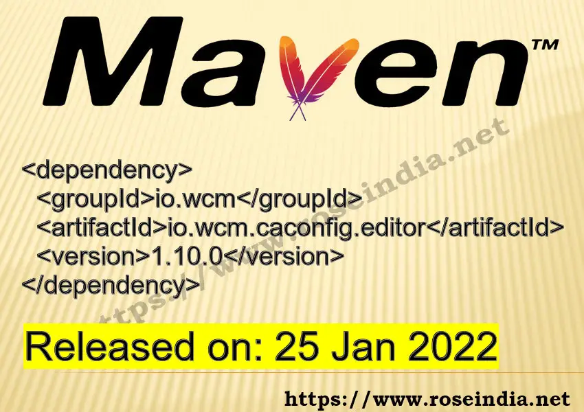 Maven Dependency release