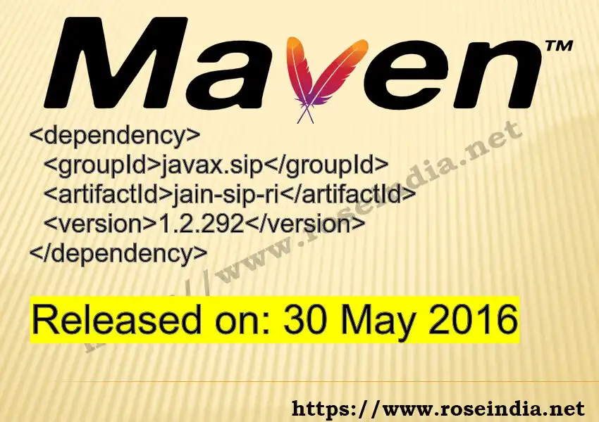 Maven dependency for  GROUP_ID - ARTIFACT_ID version VERSION_ID is released. Learn to use  ARTIFACT_ID version VERSION_ID in Maven based Java projects