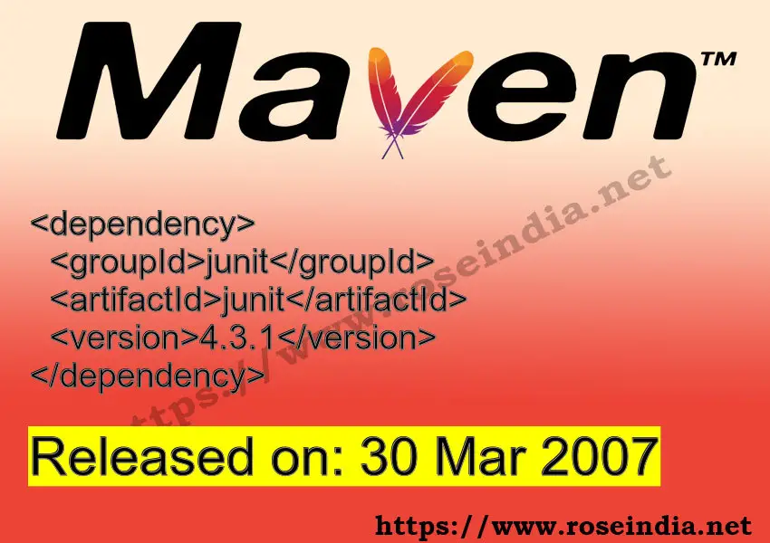 Maven Dependency release