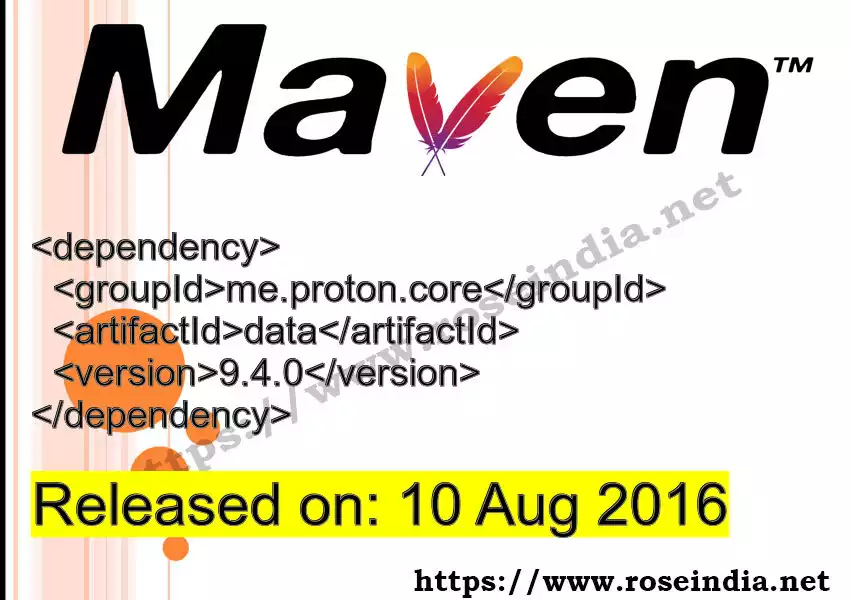 Maven dependency for  GROUP_ID - ARTIFACT_ID version VERSION_ID is released. Learn to use  ARTIFACT_ID version VERSION_ID in Maven based Java projects