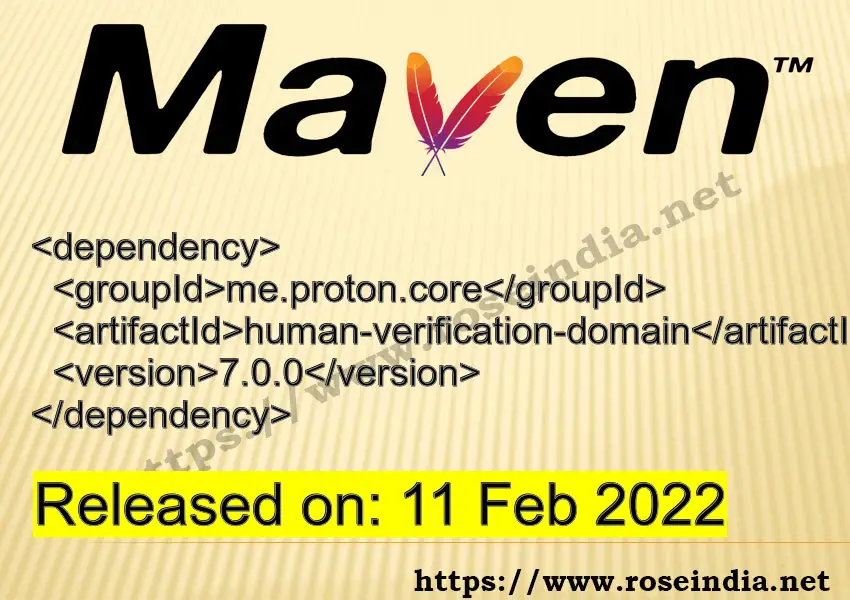 Maven Dependency release