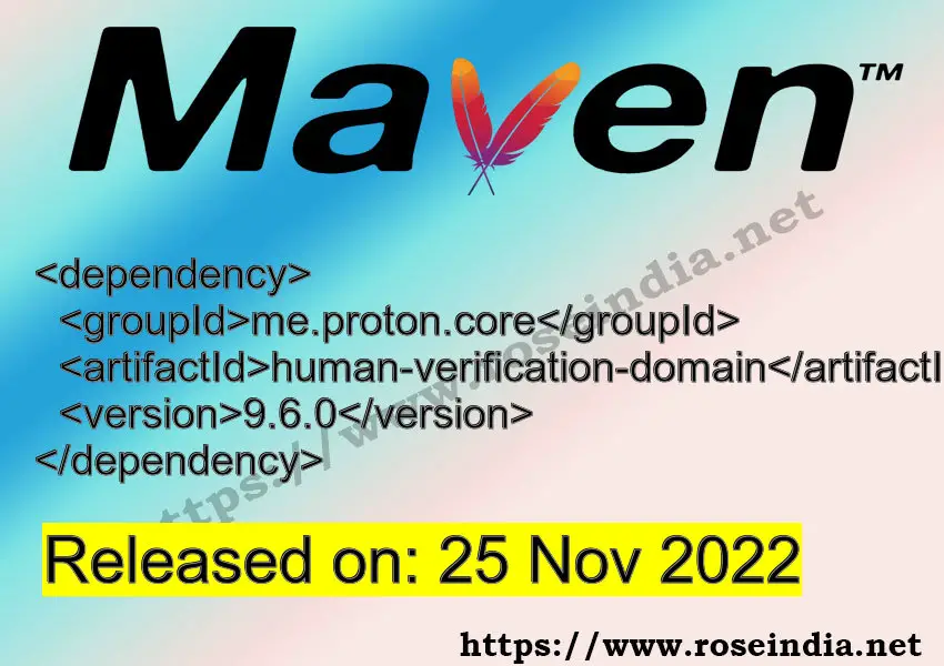 Maven Dependency release