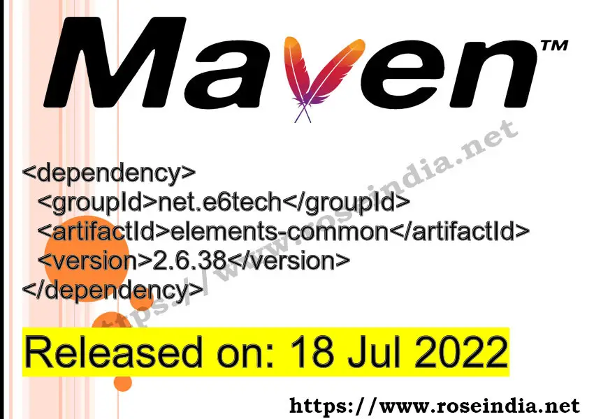 Maven Dependency release