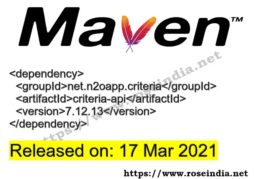 Maven Dependency release