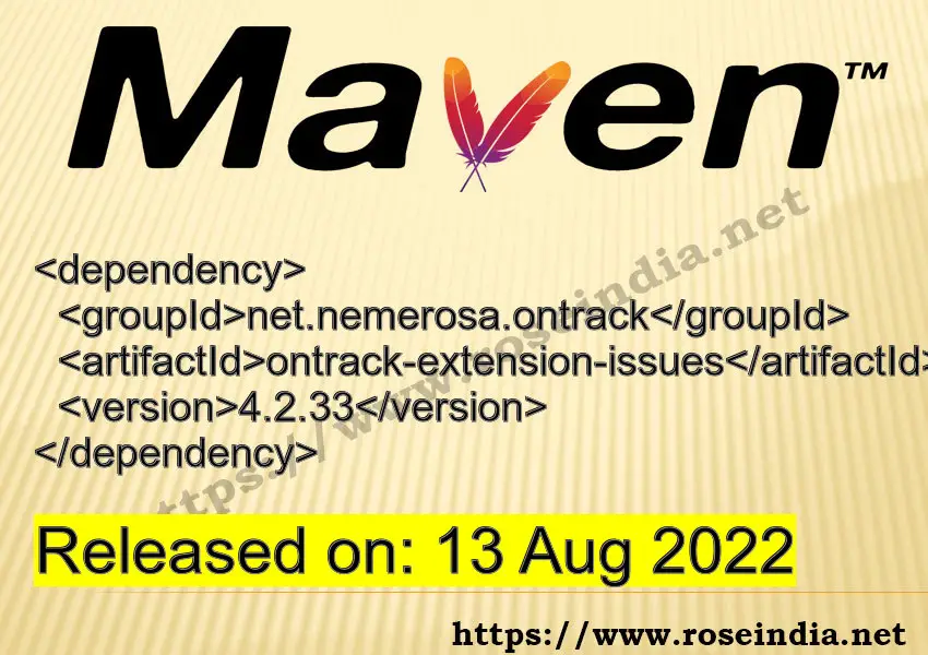 Maven Dependency release