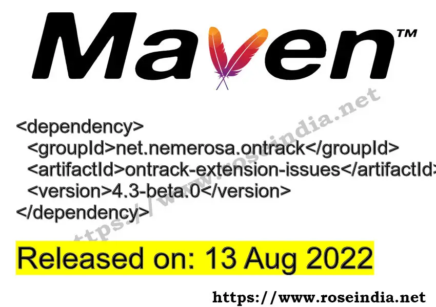 Maven Dependency release