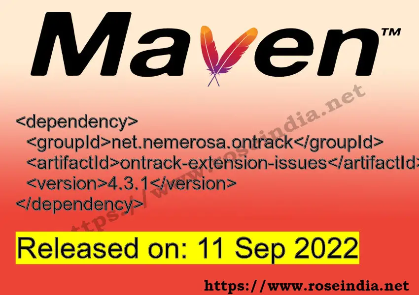 Maven Dependency release