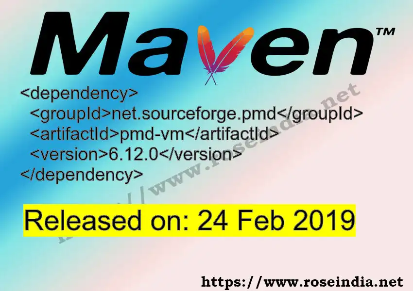 Maven dependency for  GROUP_ID - ARTIFACT_ID version VERSION_ID is released. Learn to use  ARTIFACT_ID version VERSION_ID in Maven based Java projects