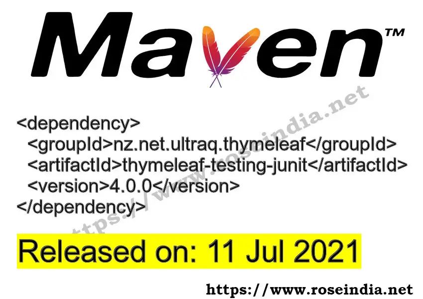 Maven Dependency release