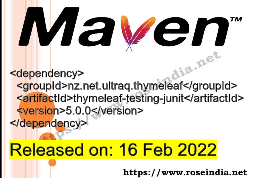 Maven Dependency release