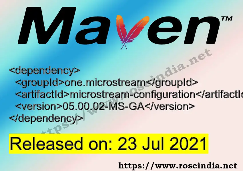 Maven Dependency release