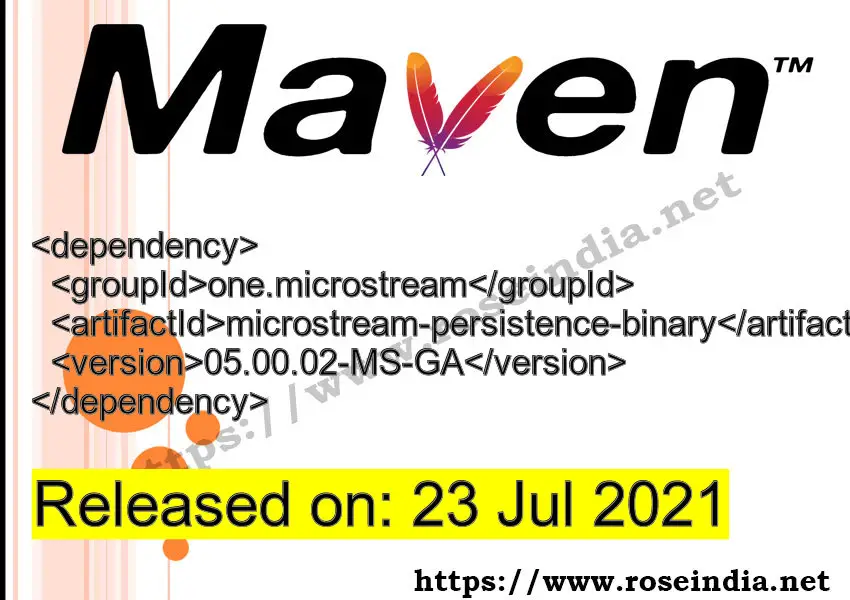 Maven Dependency release