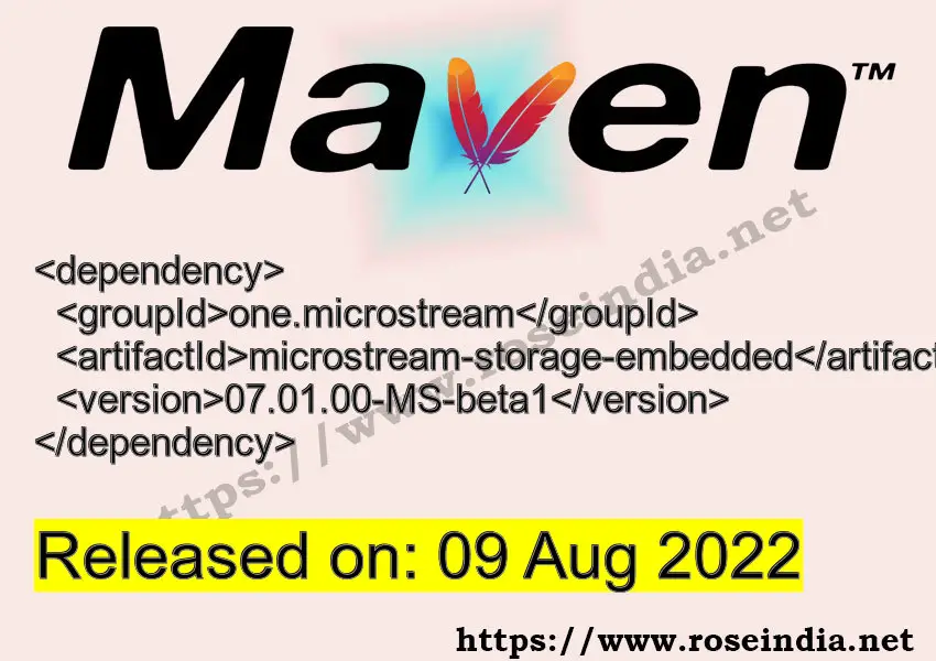 Maven Dependency release