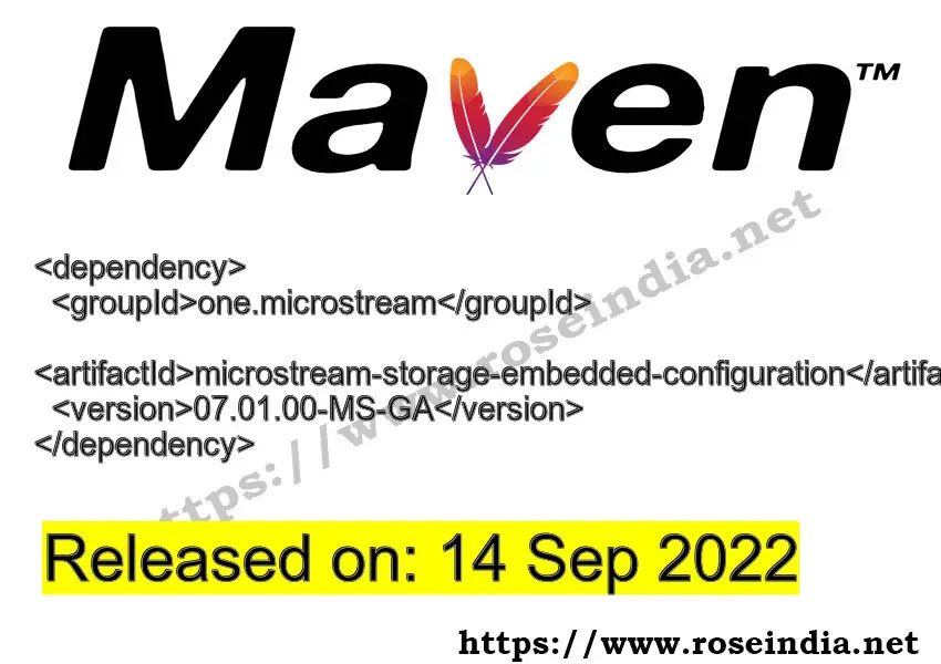 Maven Dependency release