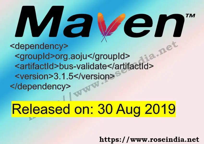 Maven dependency for  GROUP_ID - ARTIFACT_ID version VERSION_ID is released. Learn to use  ARTIFACT_ID version VERSION_ID in Maven based Java projects