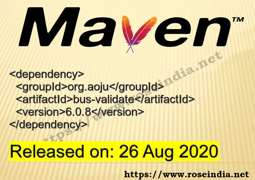 Maven Dependency release