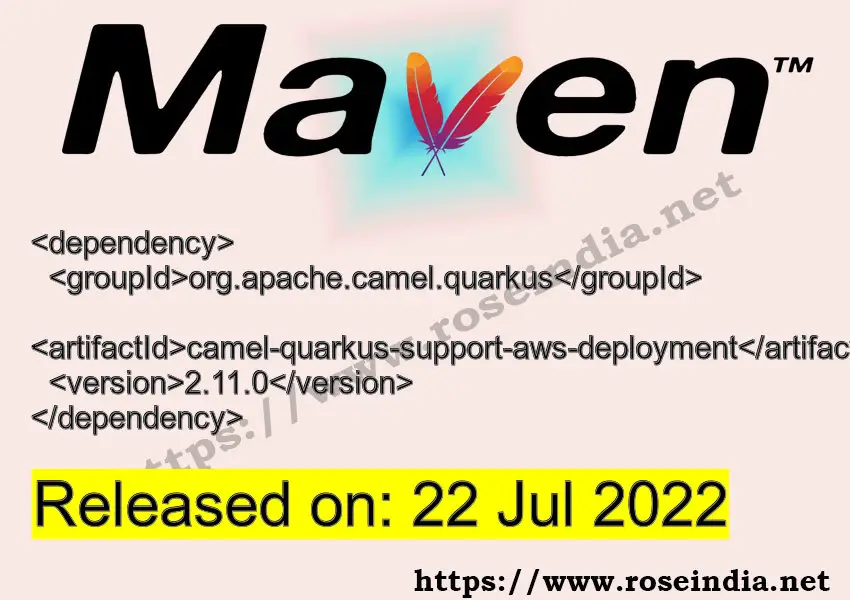 Maven Dependency release