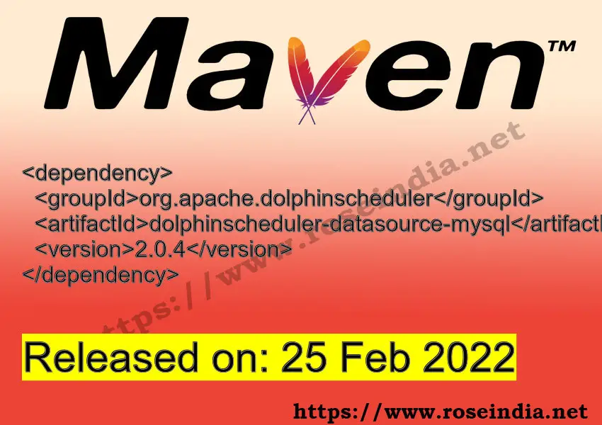 Maven Dependency release