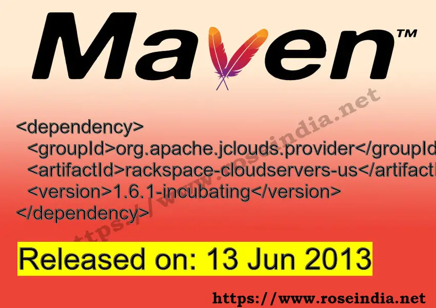 Maven Dependency release