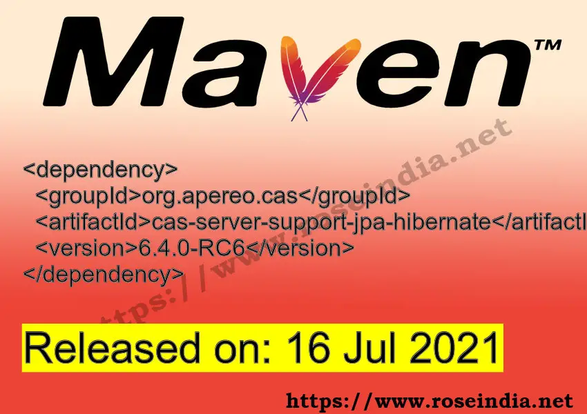 Maven Dependency release