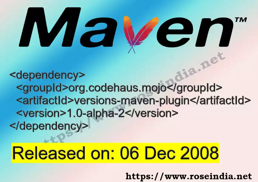 Maven dependency for  GROUP_ID - ARTIFACT_ID version VERSION_ID is released. Learn to use  ARTIFACT_ID version VERSION_ID in Maven based Java projects