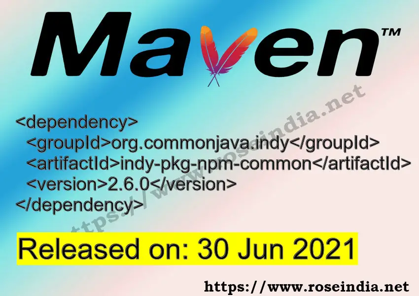 Maven Dependency release