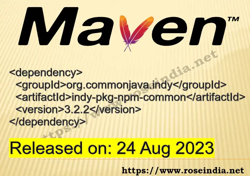 Maven dependency for  GROUP_ID - ARTIFACT_ID version VERSION_ID is released. Learn to use  ARTIFACT_ID version VERSION_ID in Maven based Java projects