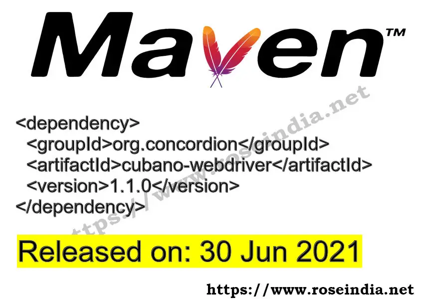 Maven Dependency release