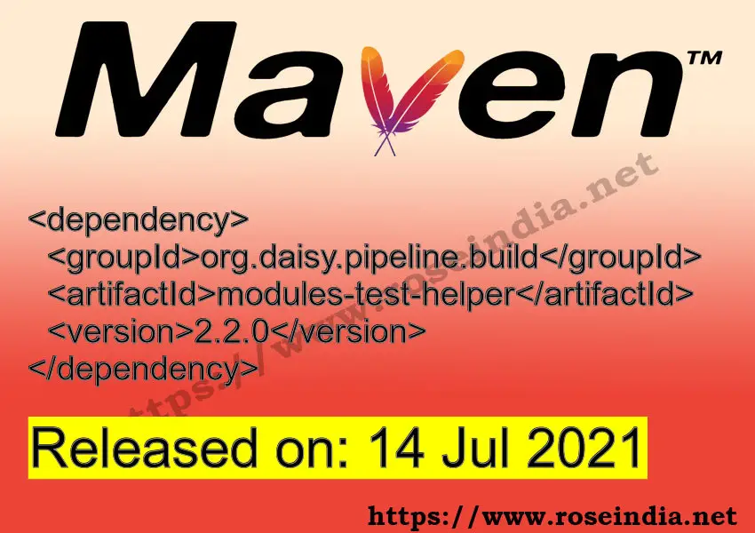 Maven Dependency release