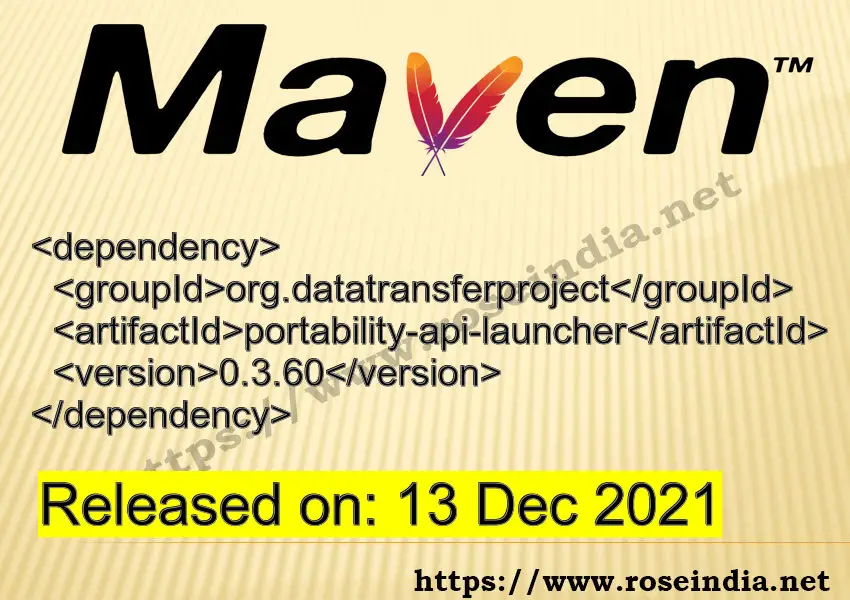 Maven Dependency release