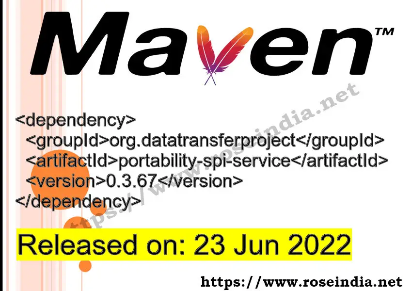 Maven Dependency release