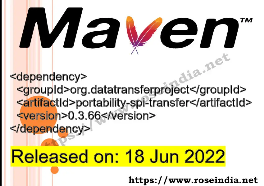 Maven Dependency release