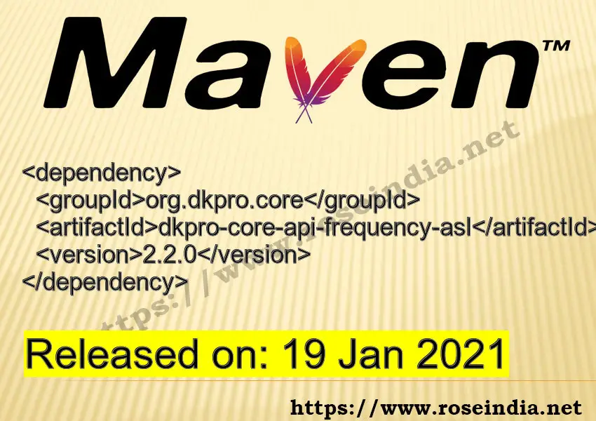 Maven Dependency release