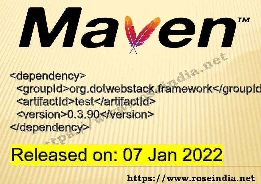 Maven Dependency release