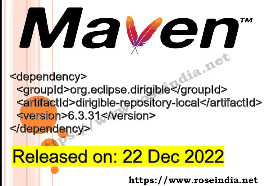 Maven Dependency release