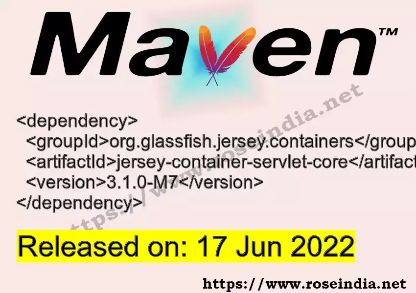 Maven dependency for  GROUP_ID - ARTIFACT_ID version VERSION_ID is released. Learn to use  ARTIFACT_ID version VERSION_ID in Maven based Java projects