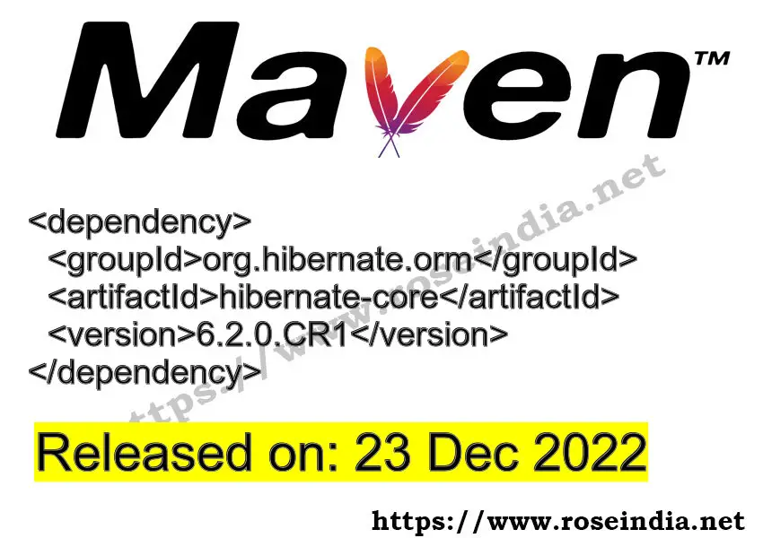 Maven Dependency release