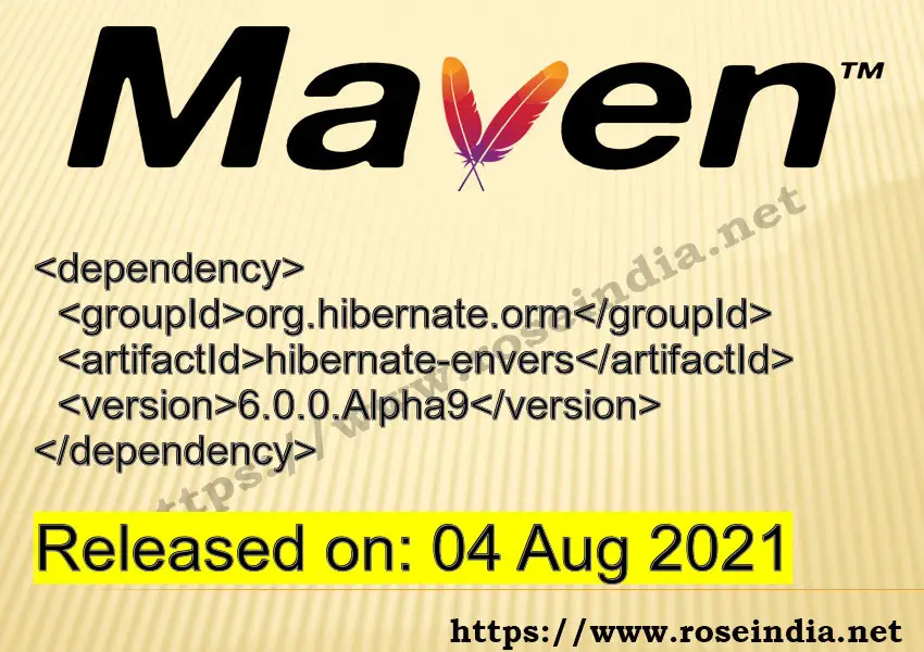 Maven Dependency release