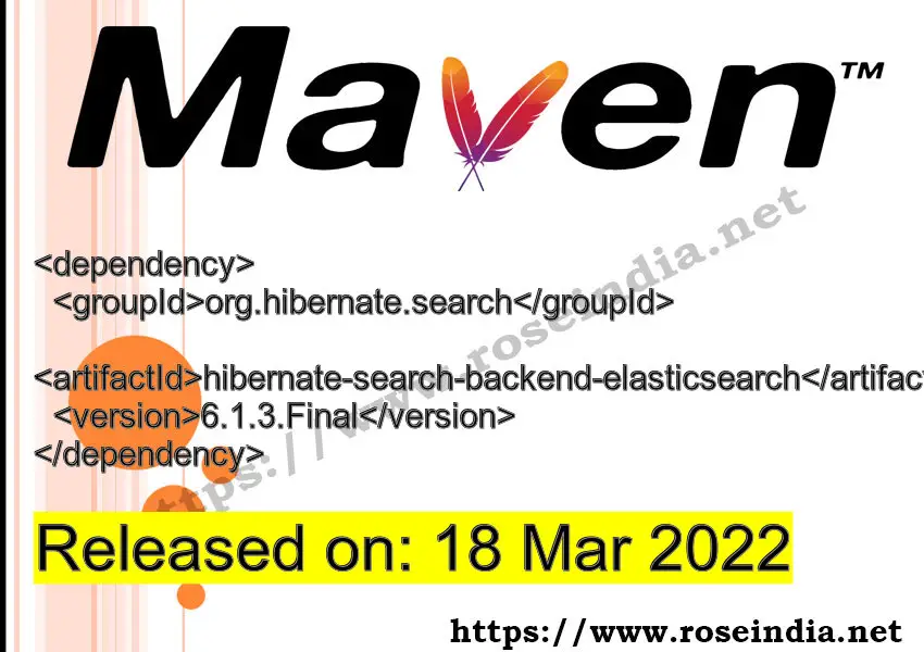 Maven Dependency release