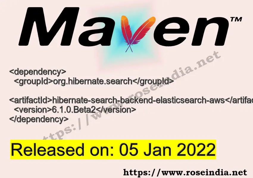 Maven Dependency release