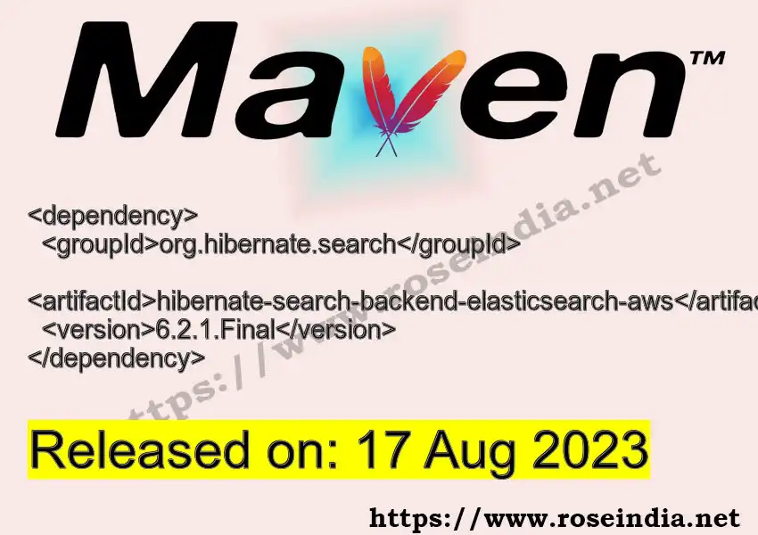 Maven dependency for  GROUP_ID - ARTIFACT_ID version VERSION_ID is released. Learn to use  ARTIFACT_ID version VERSION_ID in Maven based Java projects