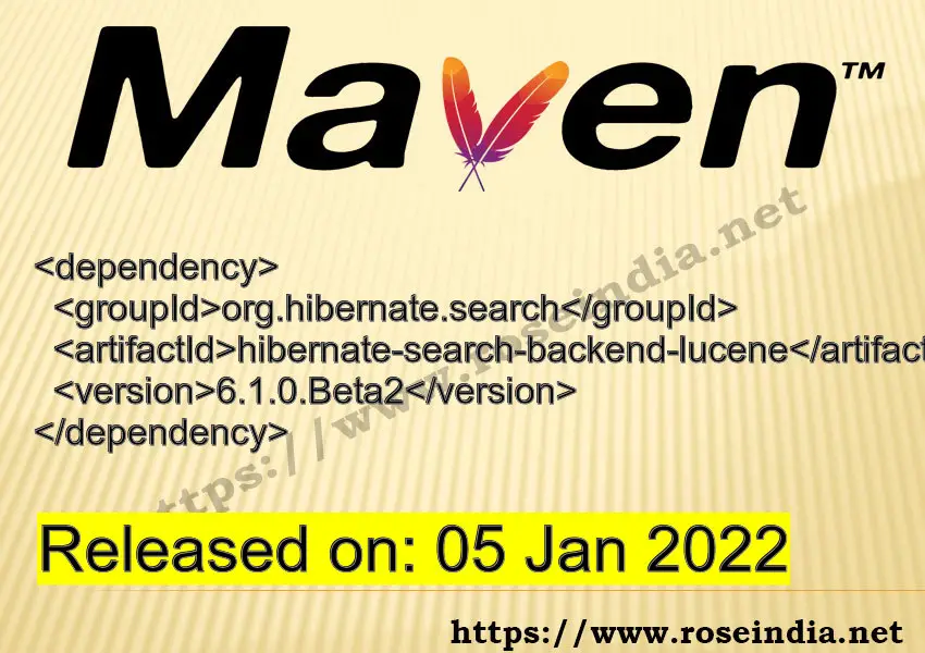 Maven Dependency release