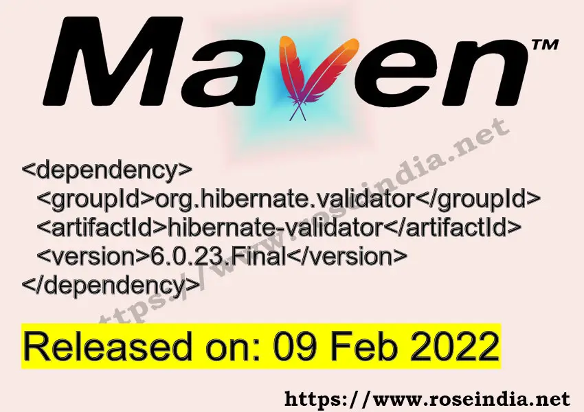 Maven Dependency release