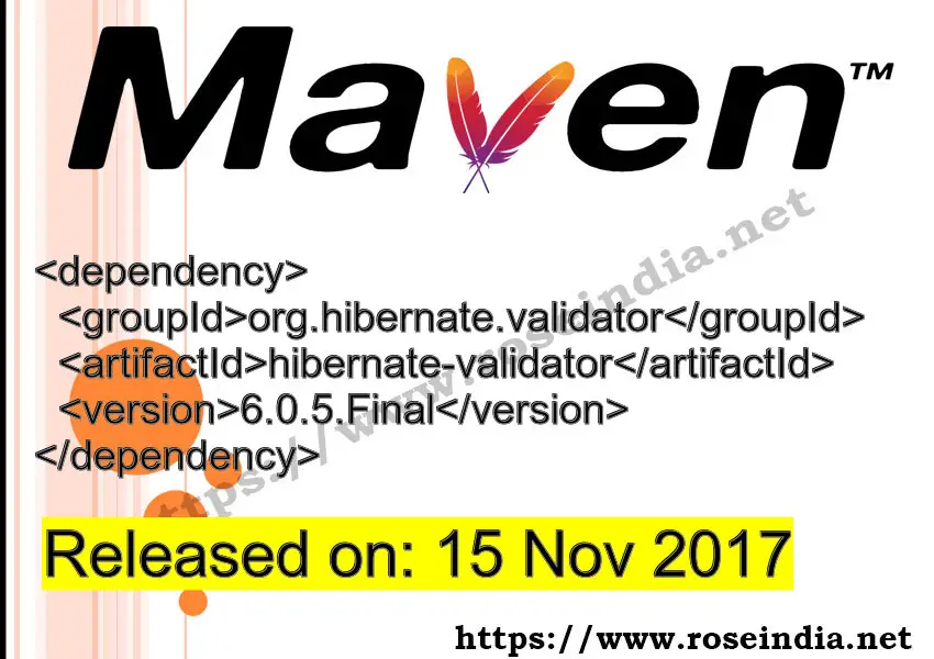 Maven Dependency release