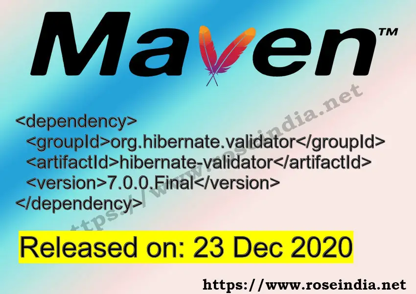 Maven Dependency release