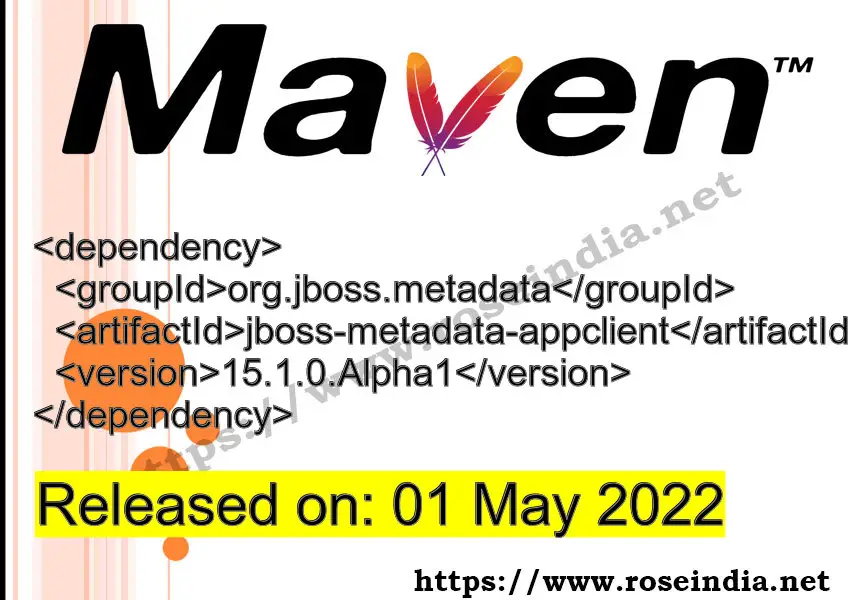 Maven Dependency release