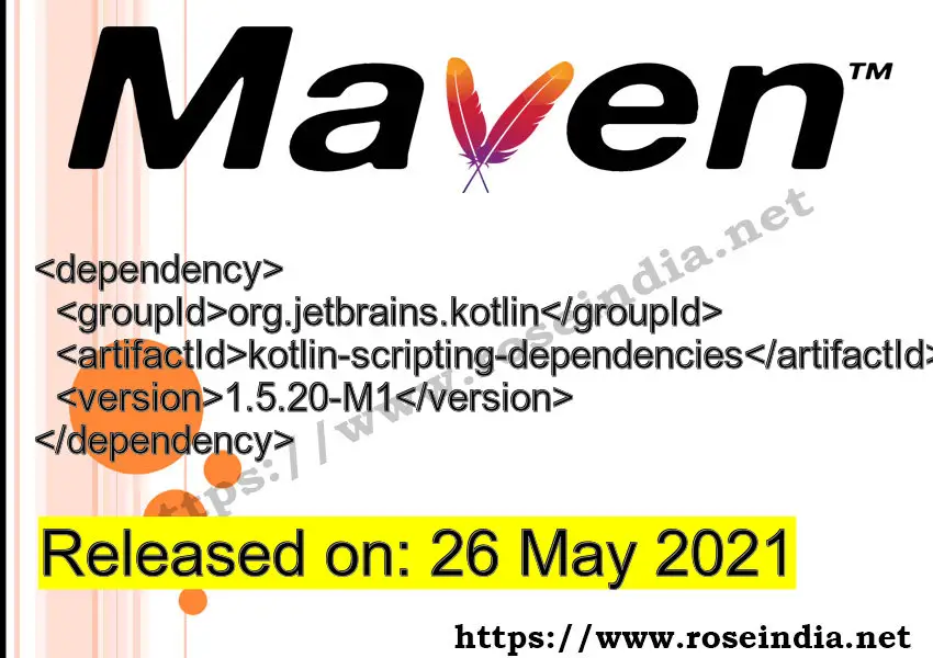 Maven Dependency release